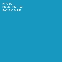 #1798C1 - Pacific Blue Color Image